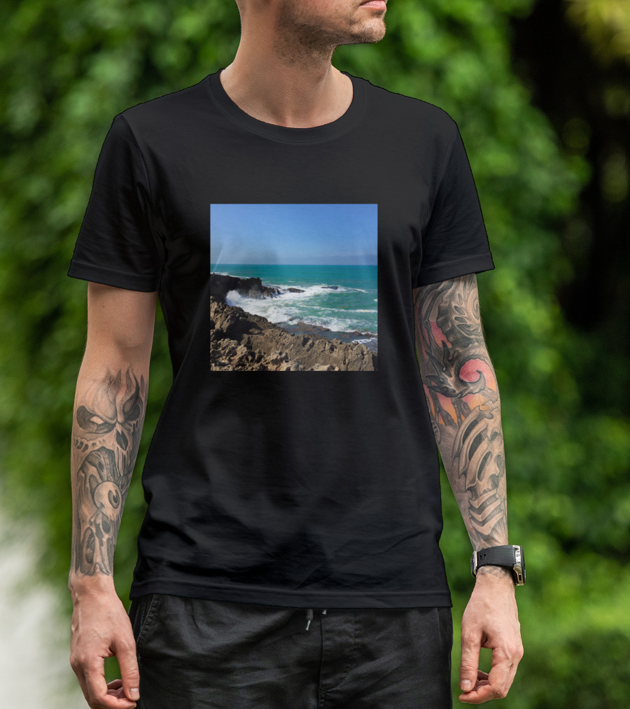 Spectacular Scenic View Of Natural Atlantic Coastline T-Shirt