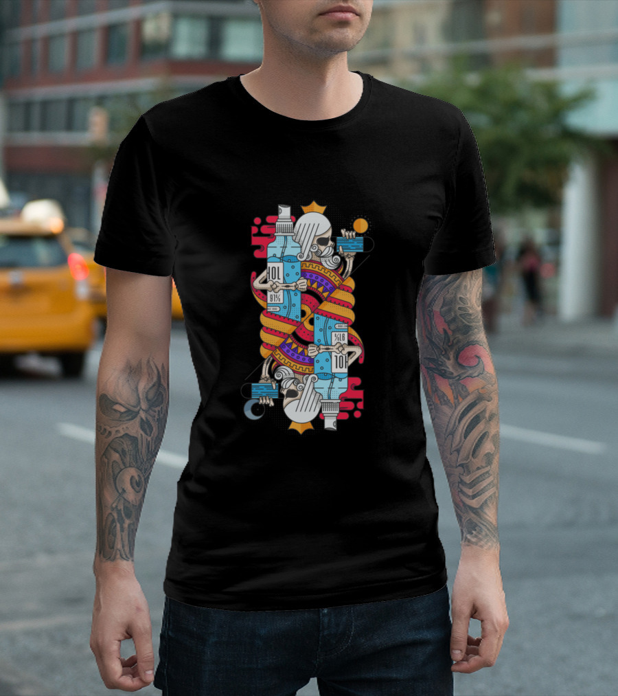 King C Vid Playing Card Abstract T-Shirt