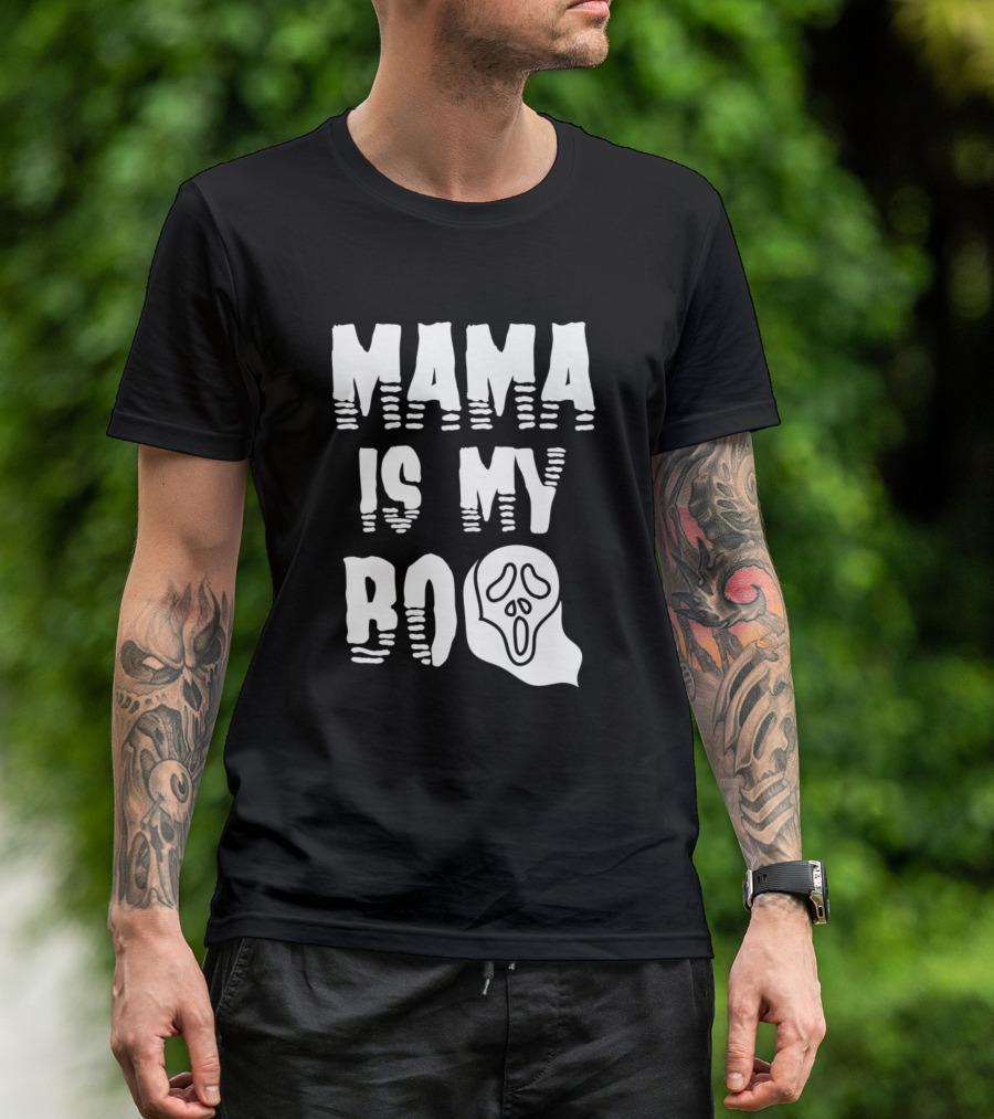 Mama Is My Boo Ghostface Scream T-Shirt