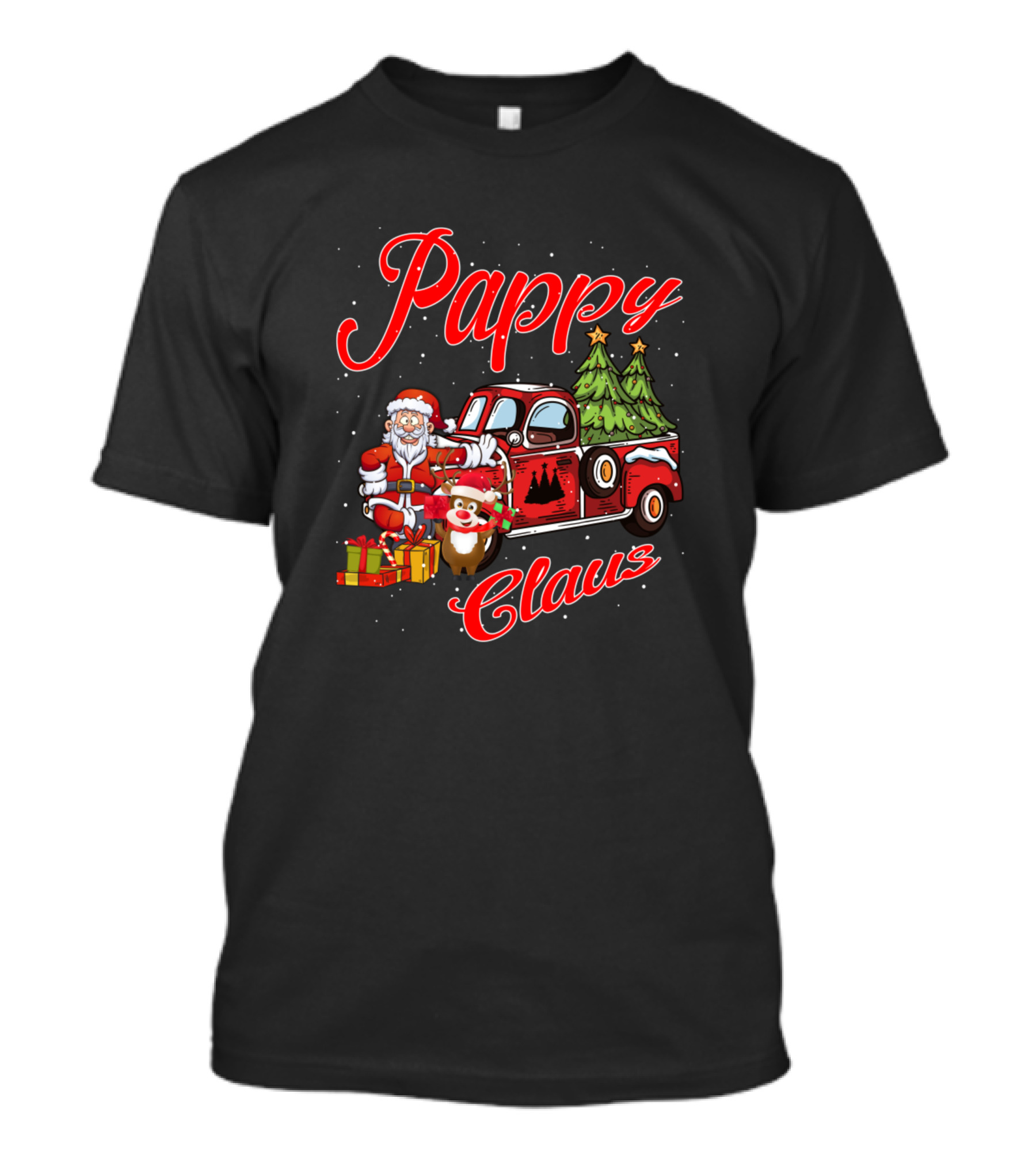 Pappy Claus Santa Truck Christmas Funny Mimi T-Shirt