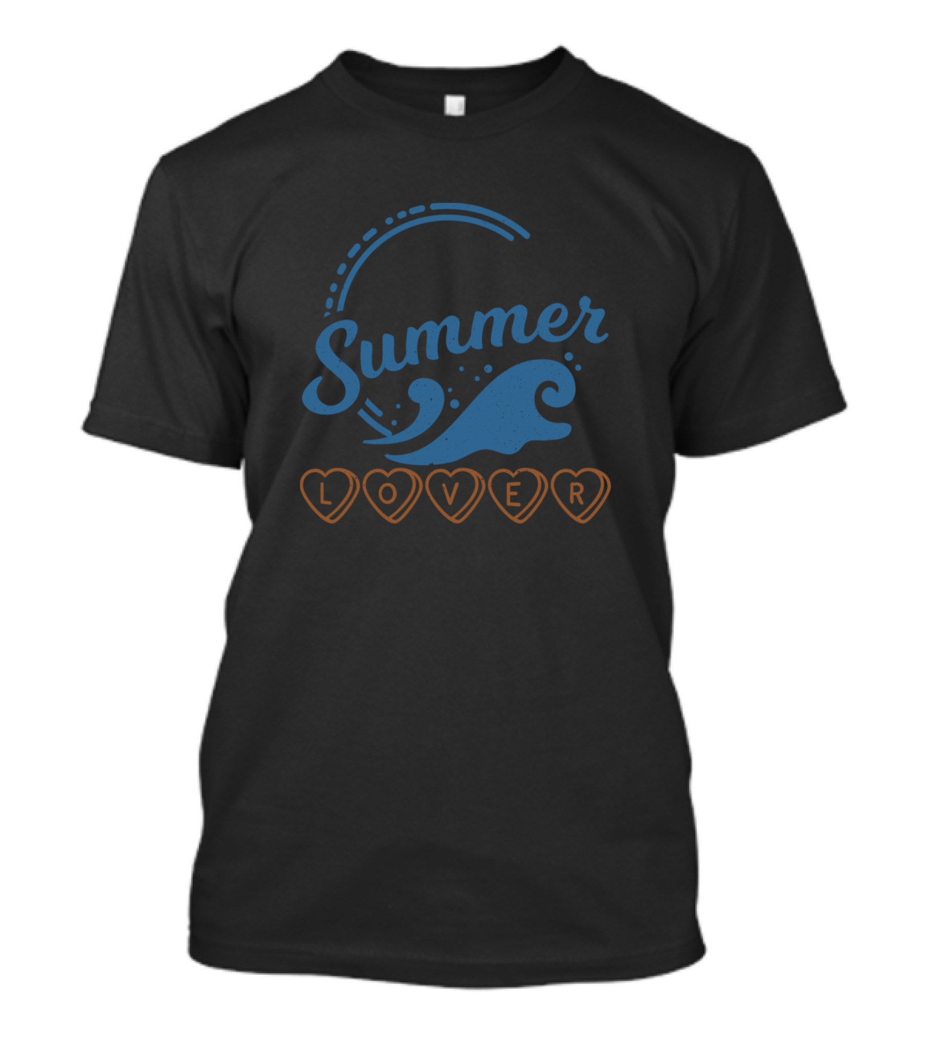 Summer Lover Wave Hearts T-Shirt