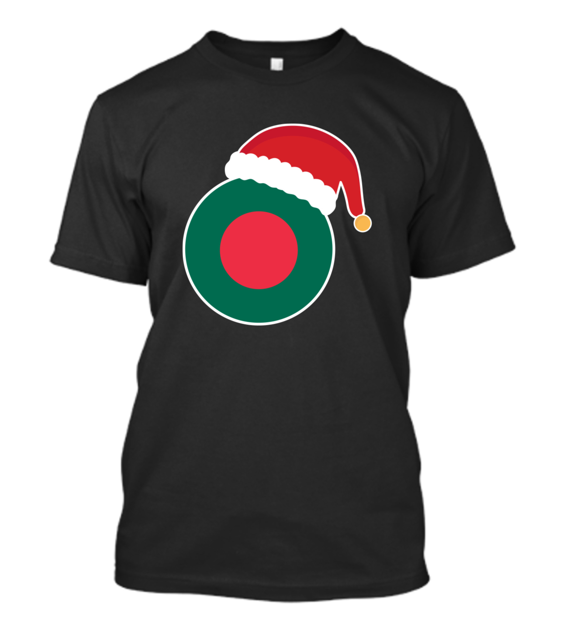 Bangladesh Flag Christmas Santa Hat T-Shirt