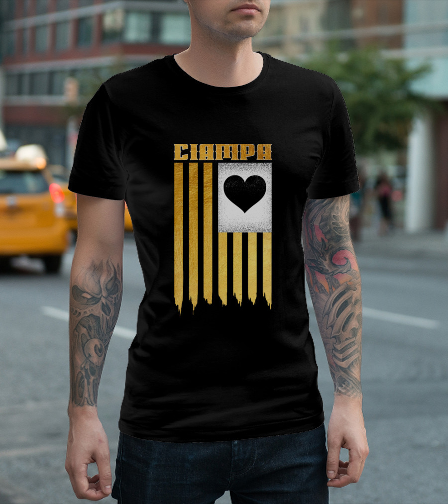 Ciampa Gold Heart Flag T-Shirt