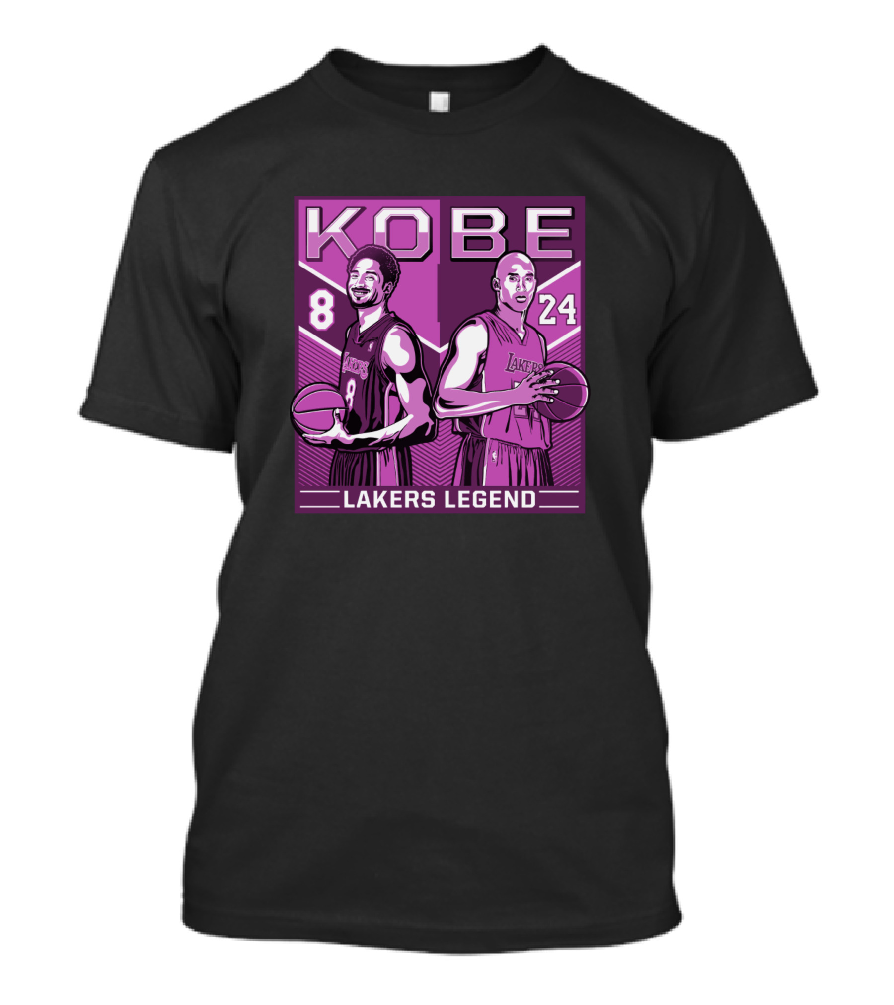 Kobe Lakers Legend 8 24 Vintage Purple T-Shirt