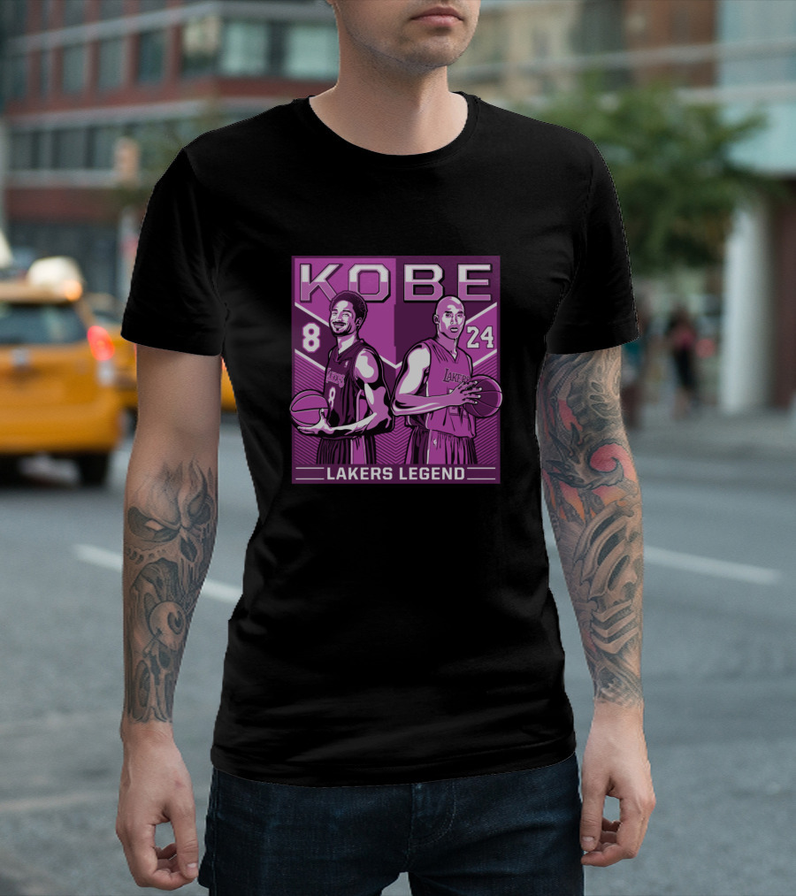 Kobe Lakers Legend 8 24 Vintage Purple T-Shirt