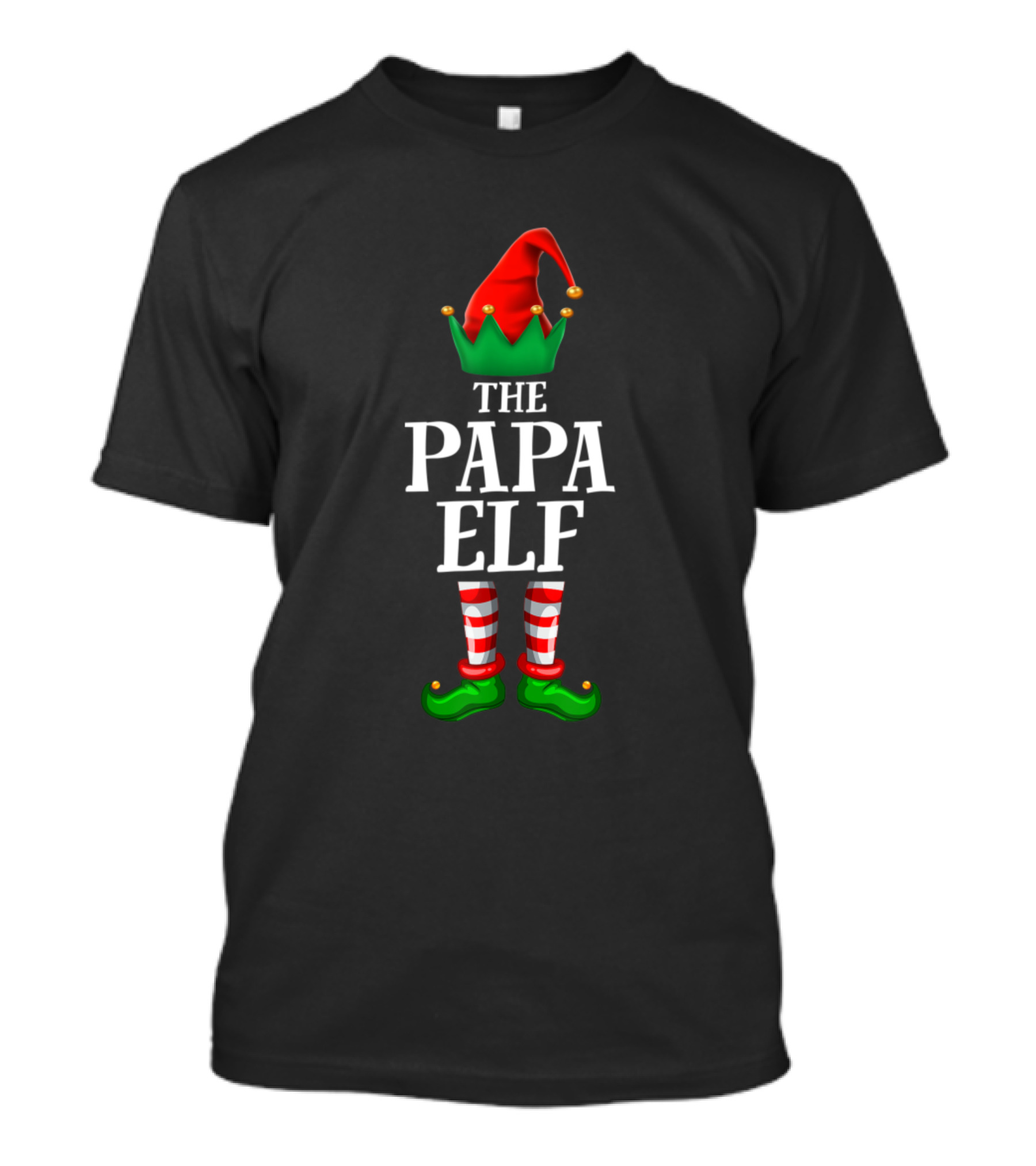 The Papa Elf Matching Family Christmas Party Pajama T-Shirt