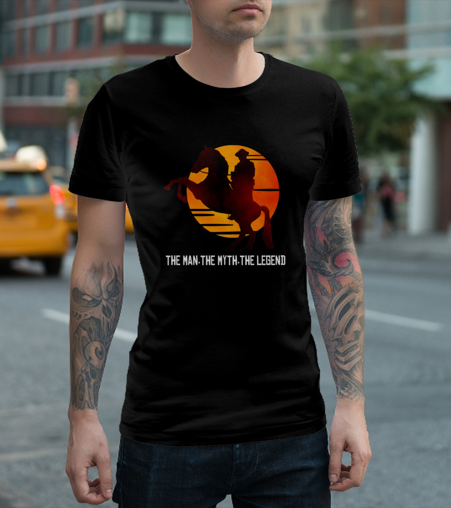 Red Horse Sunset The Man The Myth The Legend T-Shirt