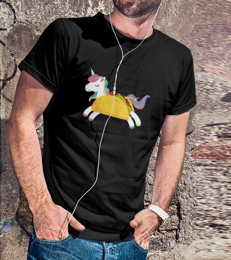 Taco Unicorn Animal Unique Idea For Mexi Fantasy Fusion T-Shirt