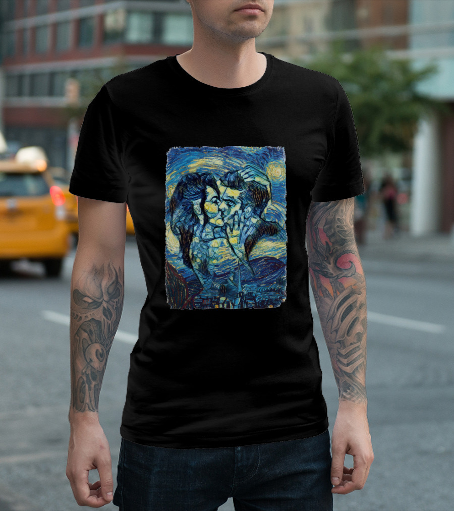 The Kiss Starry Night Van Gogh T-Shirt
