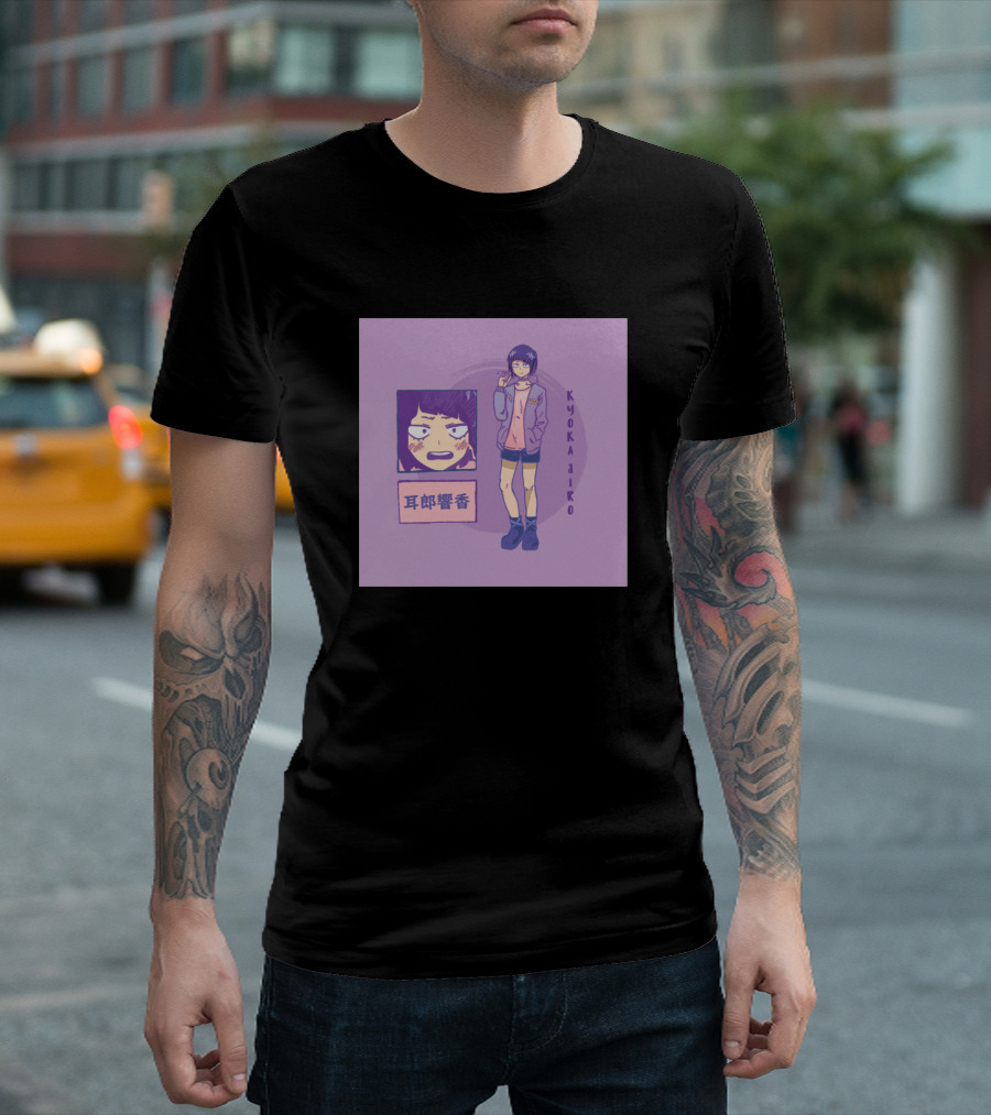 Aesthetic Kyoka Jiro Purple Anime Character T-Shirt