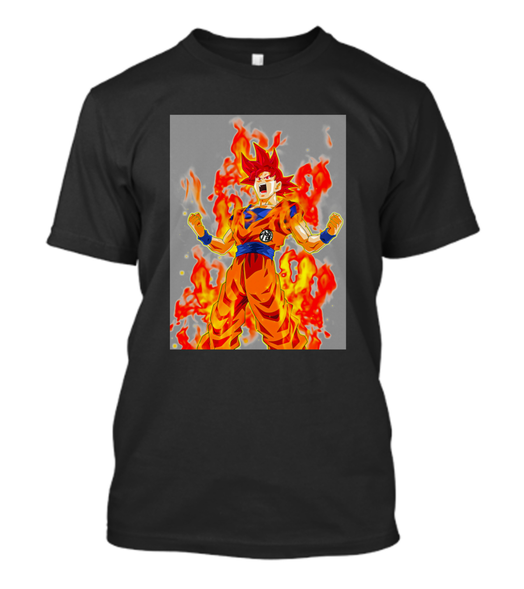 Dragonball Super Saiyan Goku Power Aura Flame Burst T-Shirt