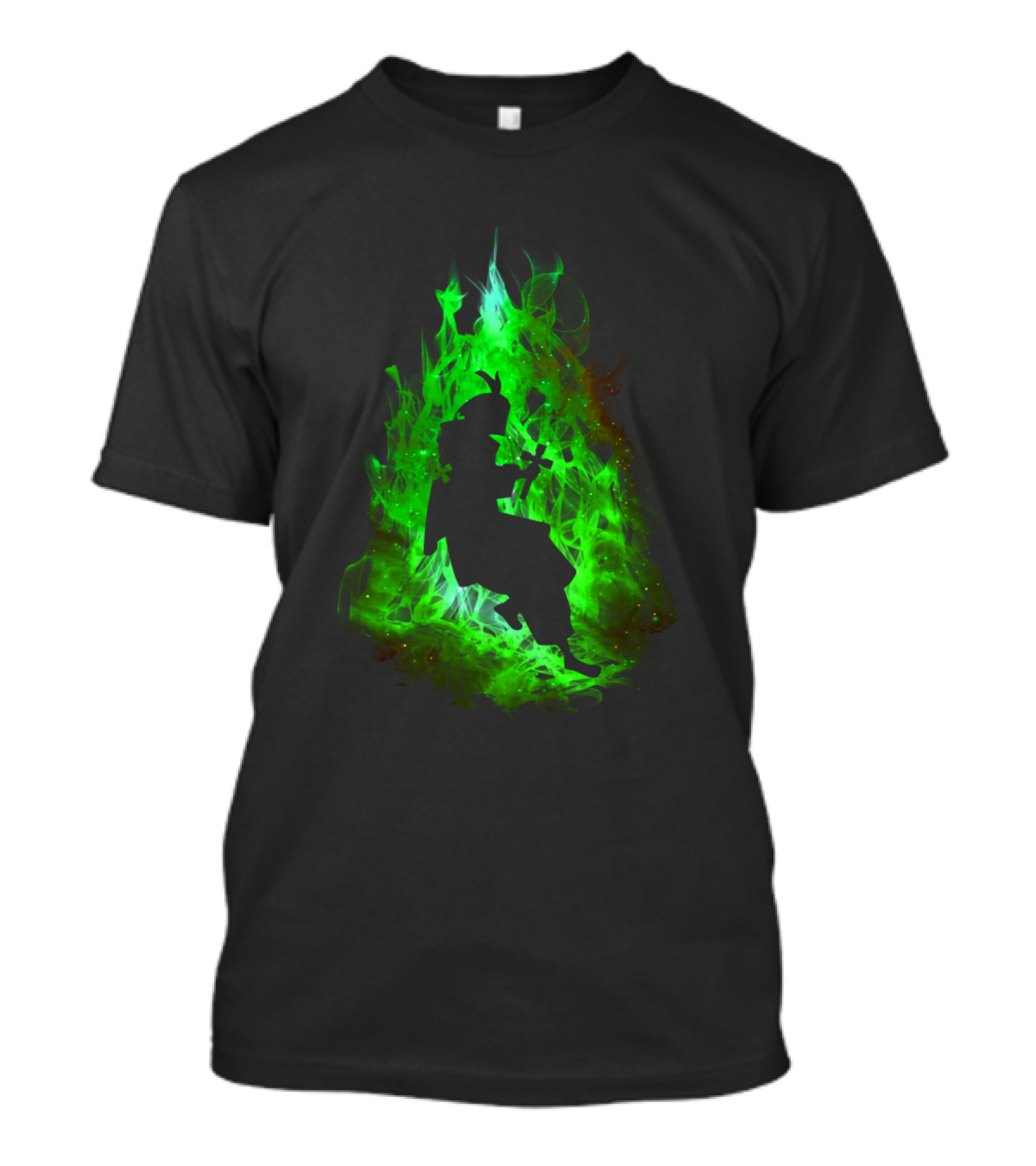Fire Force Arthur Boyle Green Flames T-Shirt