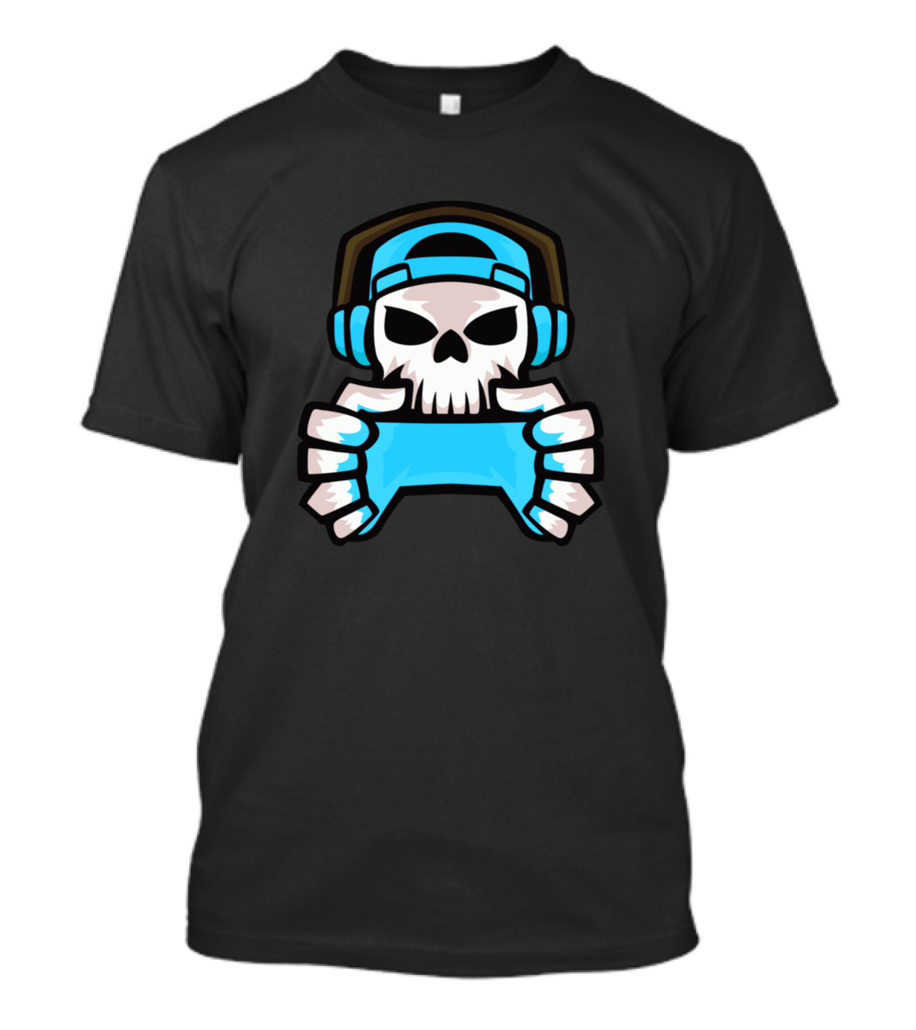 Gamer Skull Headphones Controller Gaming T-Shirt