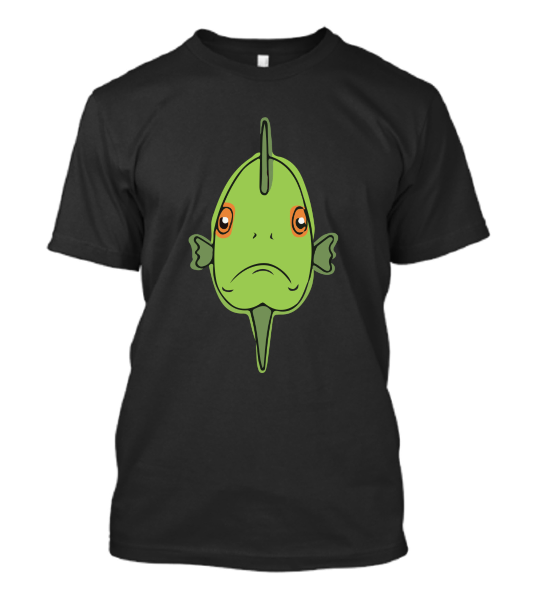 Green Fish Cartoon T-Shirt