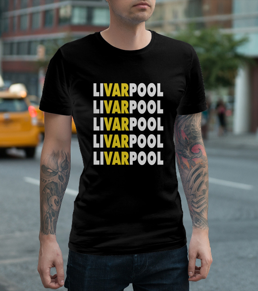 LIVARPOOL FC VAR Soccer Parody Football Fan T-Shirt