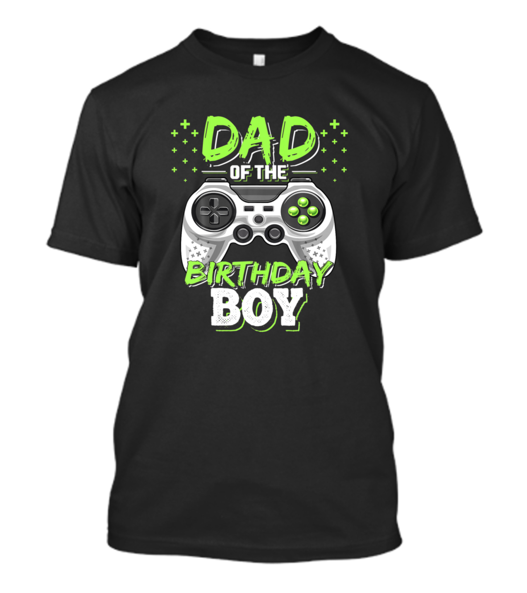 Dad Of The Birthday Boy Gamer Controller Matching Mens T-Shirt