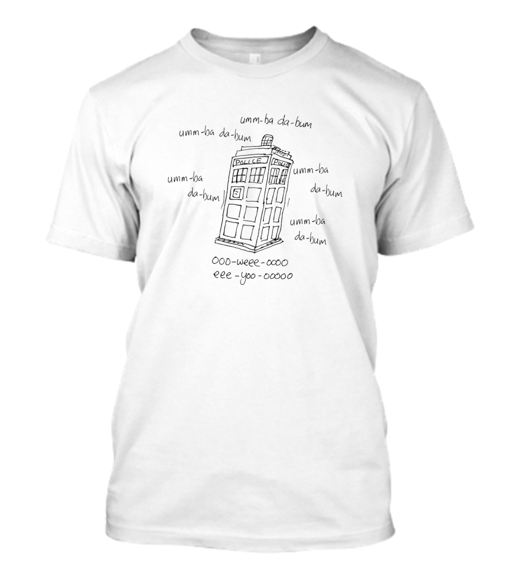 Police Office Ooo-Weee-Oooo Eee-Yoo-Ooooo Unn-Ba Da-Bum T-Shirt