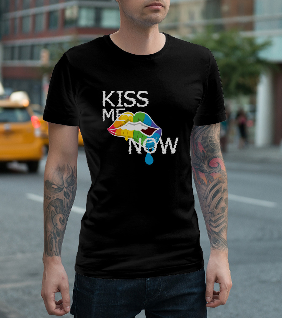 Kiss Me Now Rainbow Botox Glossy Lipgloss Slimy T-Shirt