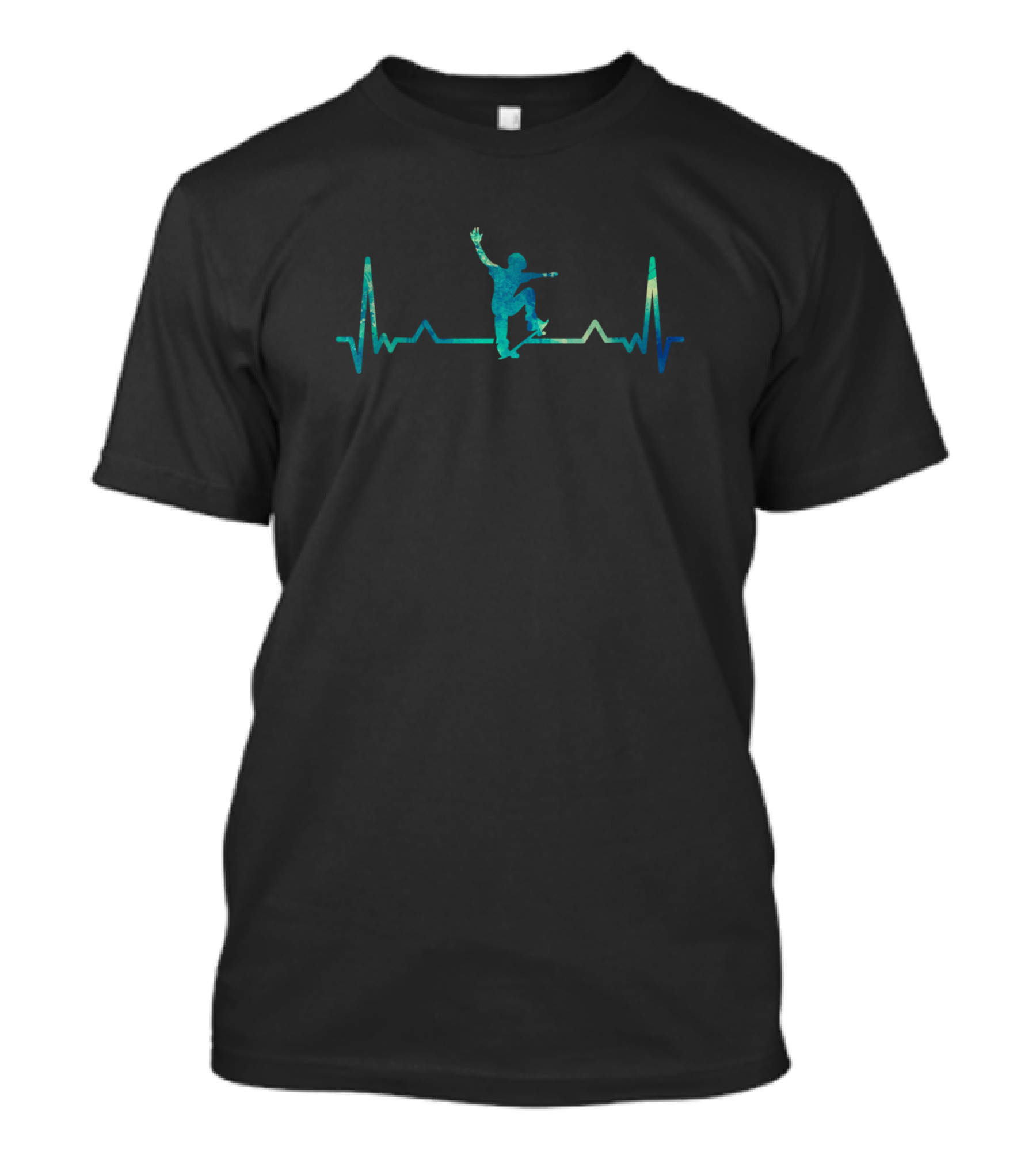 Skater Skateboarding Skateboard Pulse Line T-Shirt