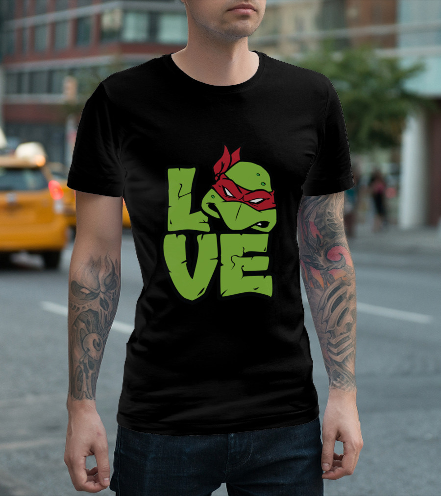 Teenage Mutant Ninja Turtle Love Raphael T-Shirt