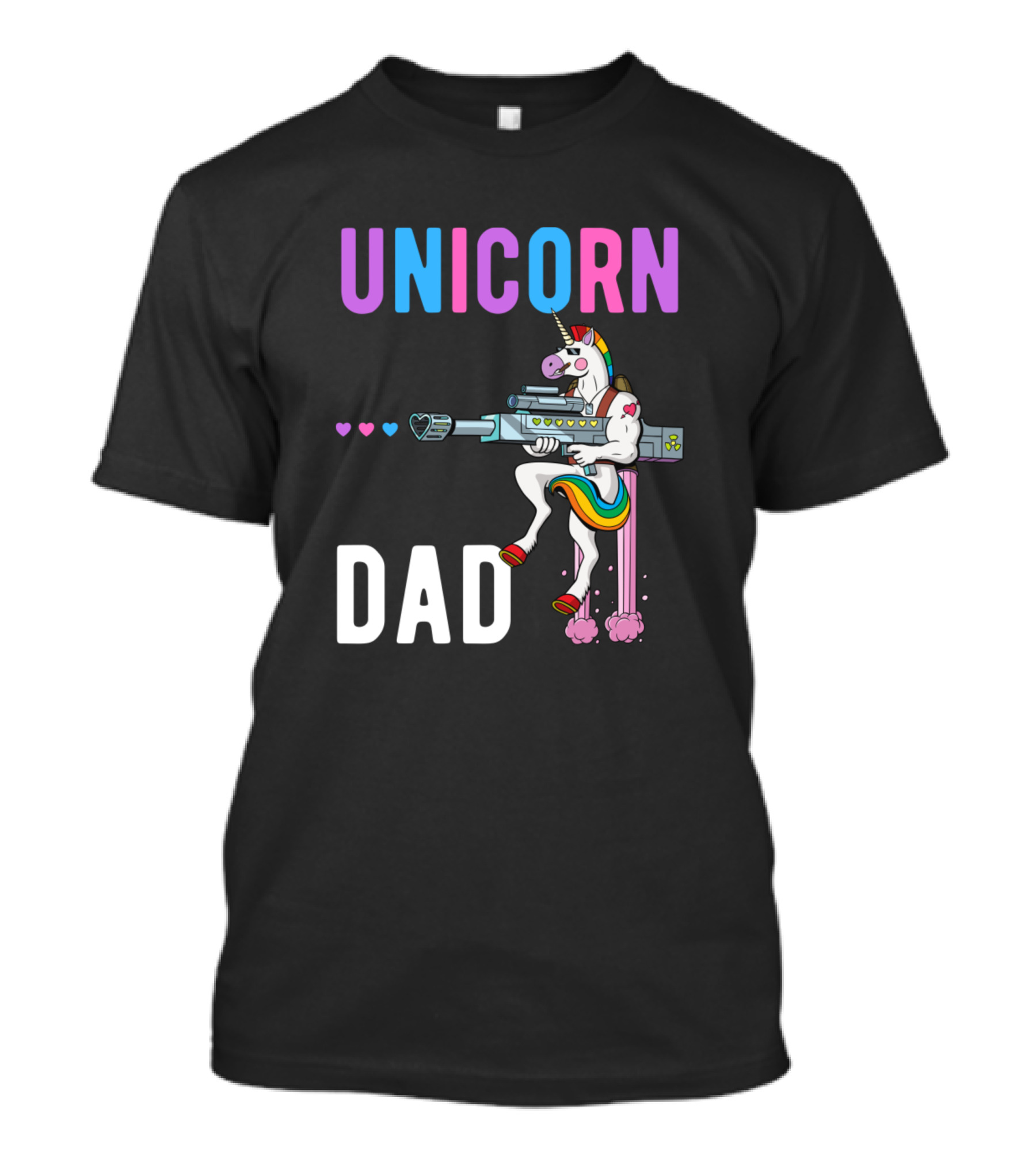 Unicorn Dad Dadacorn Security Dadico Dadicorn T-Shirt