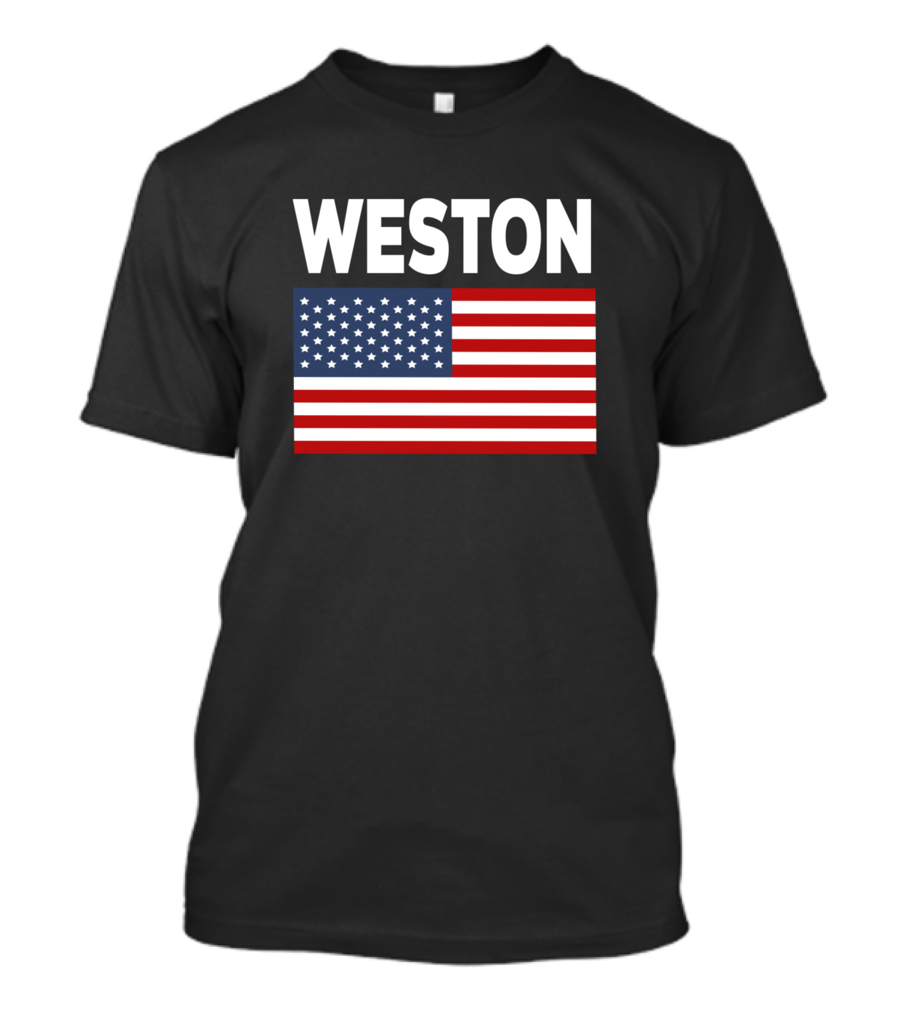 Weston American Flag Design USA T-Shirt
