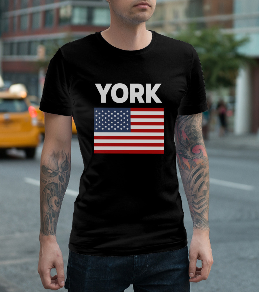 York America Flag Basic T-Shirt