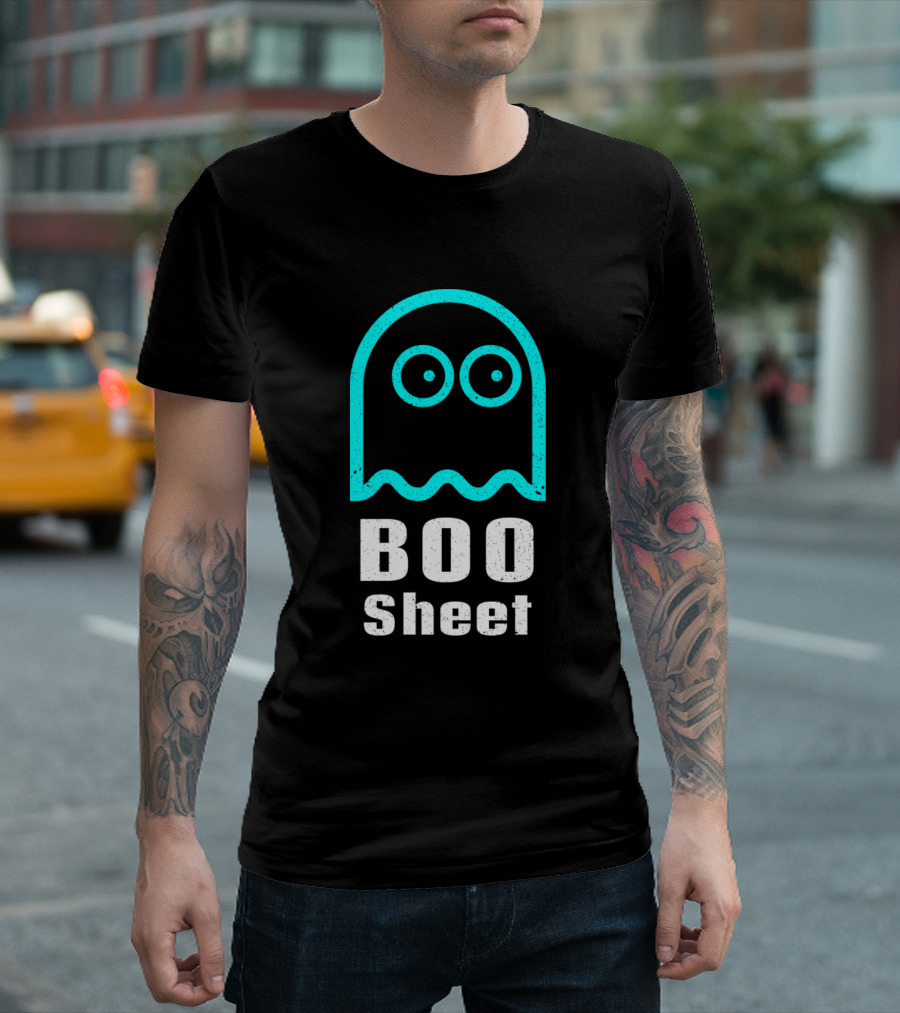 Boo Sheet Ghost Outline T-Shirt