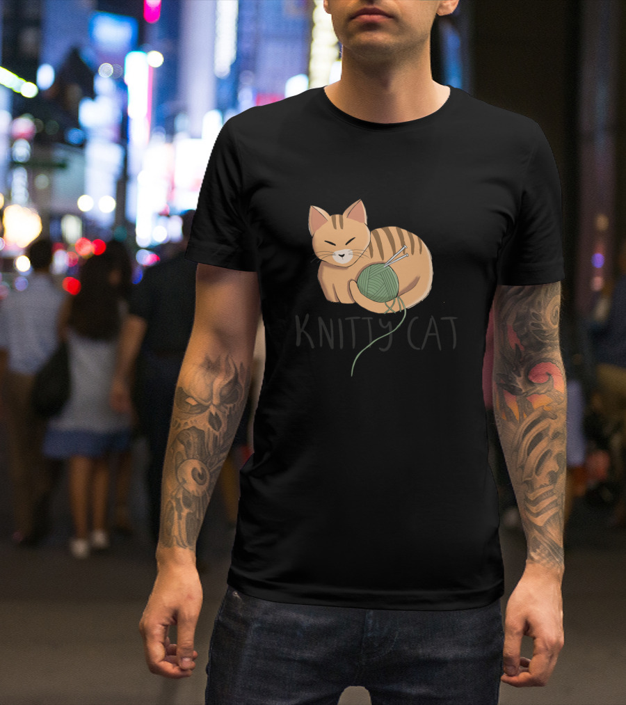 Knitty Cat Kitty Funny Cats T-Shirt