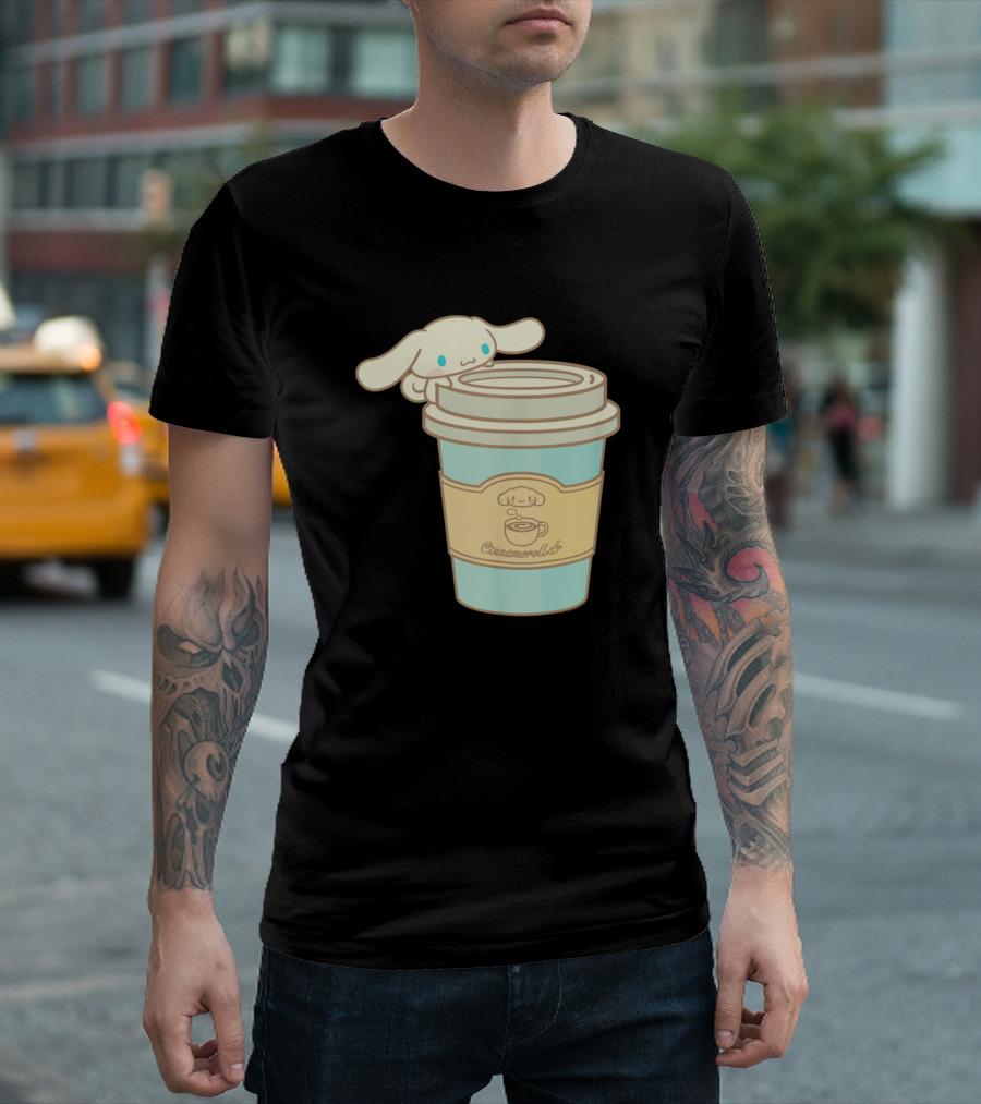 Cinnamoroll Coffee Cup Cozy Cuteness T-Shirt