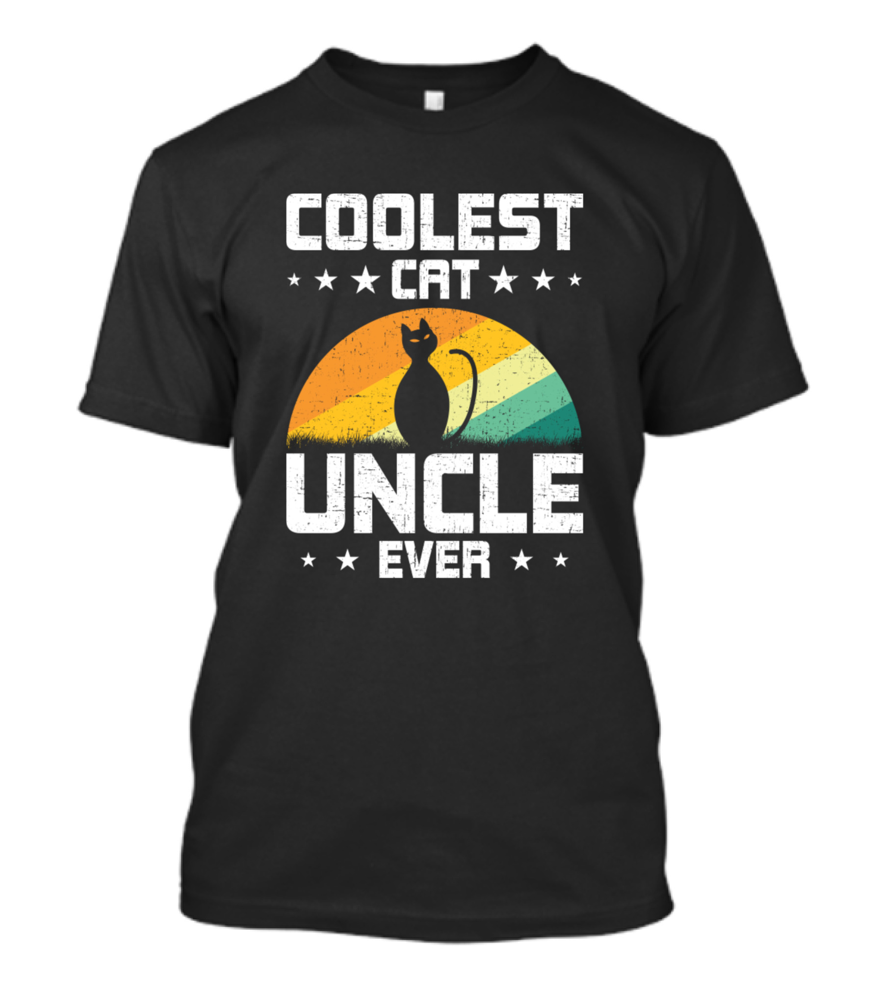 Coolest Cat Uncle Ever Vintage T-Shirt