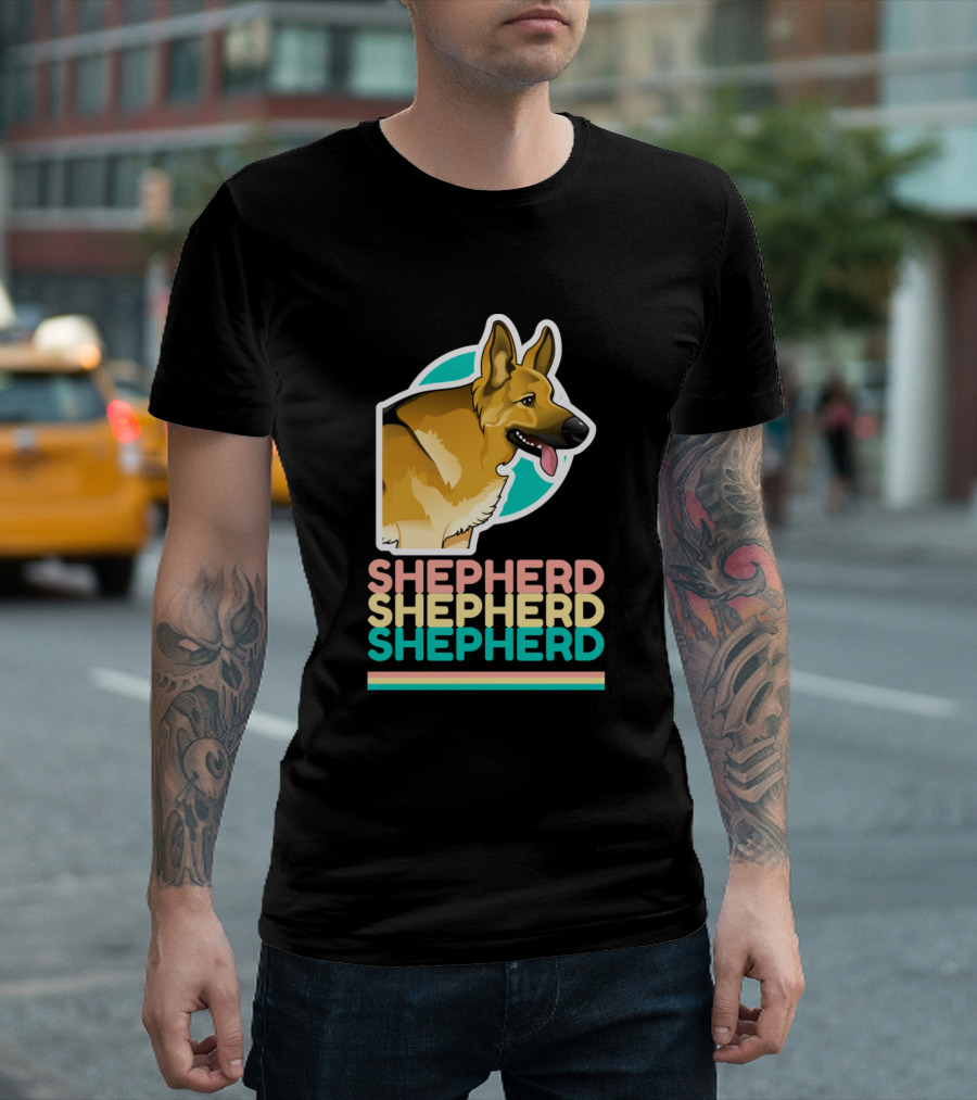 SHEPHERD SHEPHERD SHEPHERD Cute German Shepherd Design1047 T-Shirt