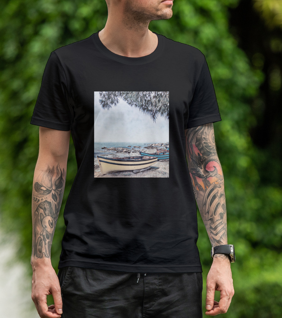 Galathi Kayak Waiting By The Shore T-Shirt