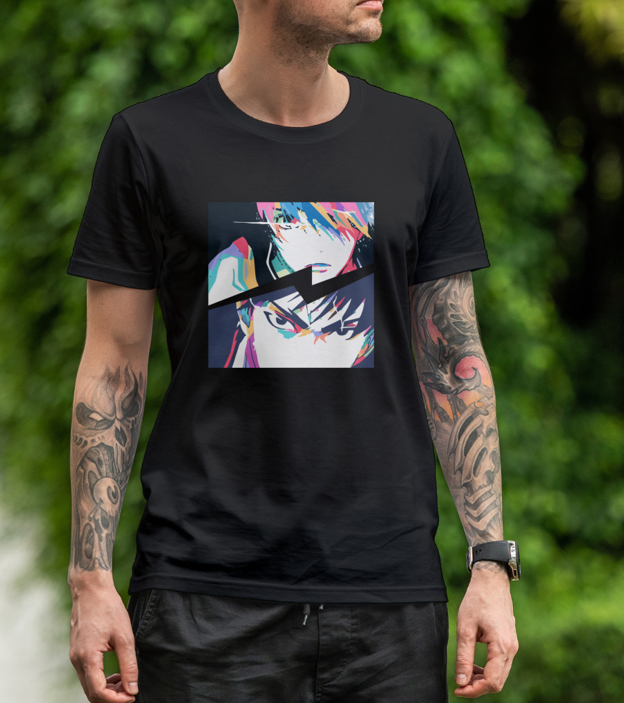 Kuroko Kagami Multicolor Abstract Portraits T-Shirt