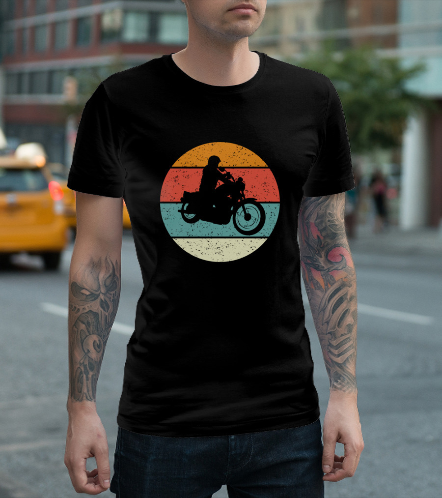 Retro Motorcycle Bike Biker Classic Vintage Motorcycl T-Shirt