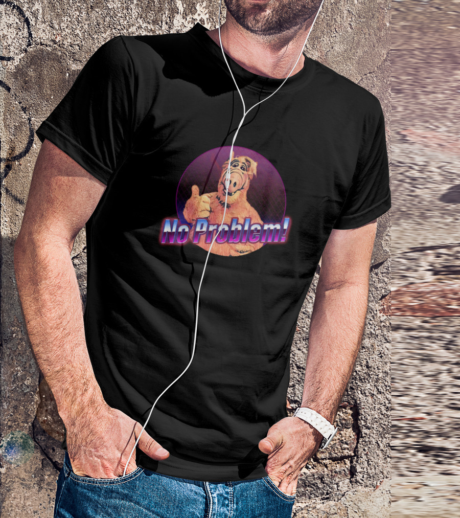 ALF No Problem Vintage Style Iconic 80s Phrase T-Shirt