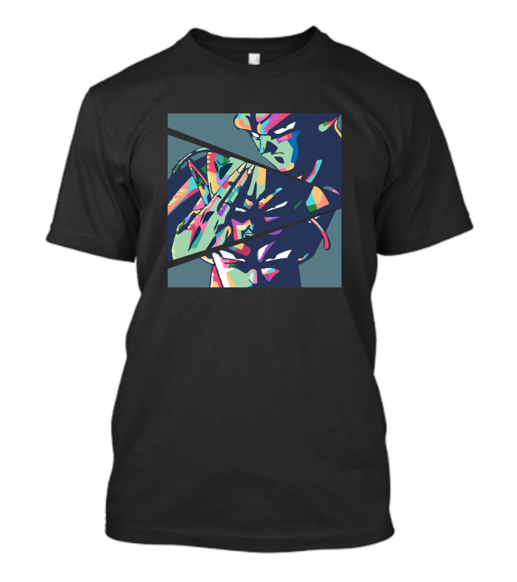 Piccolo Dragon Ball Z Colorful Fragmented T-Shirt