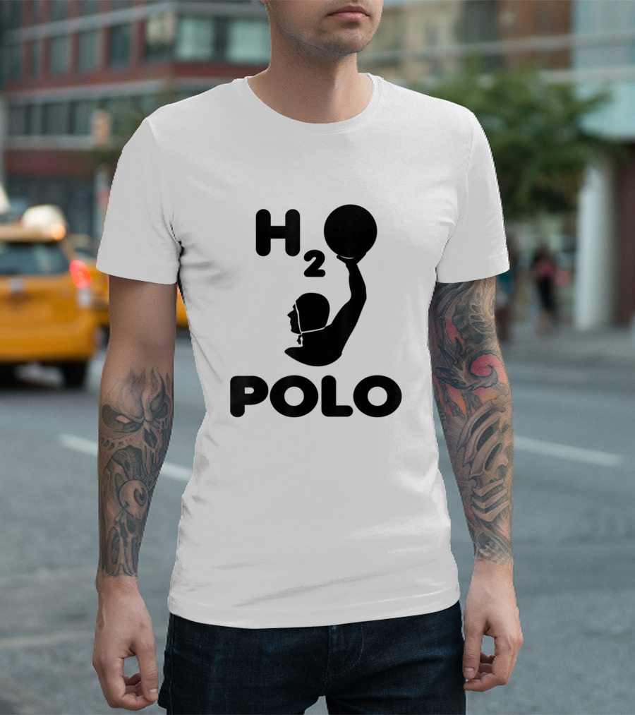 H2O Water Polo Chemistry Lover Pun T-Shirt