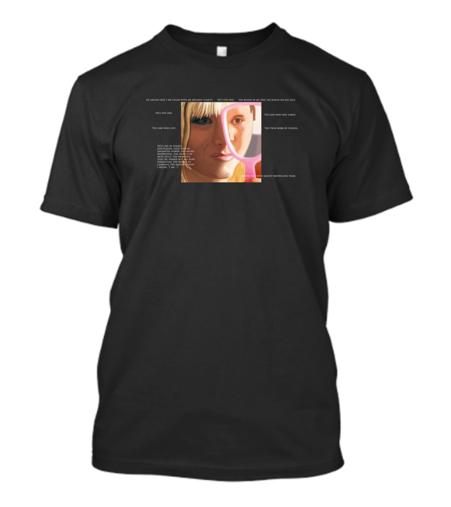 Wicked Little Town Lyrics Art With Blonde Woman In Sunglasses T-Shirt