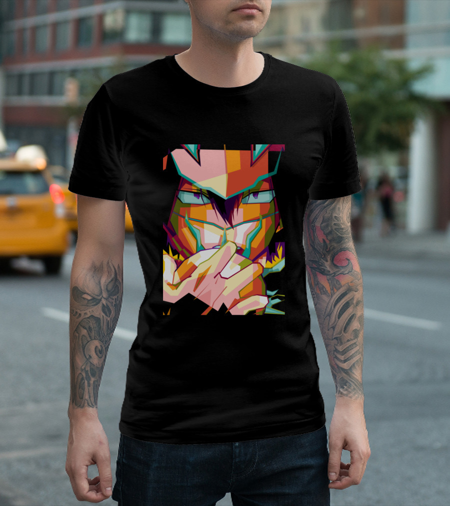 Anime Popart Colorful Abstract Manga Character T-Shirt