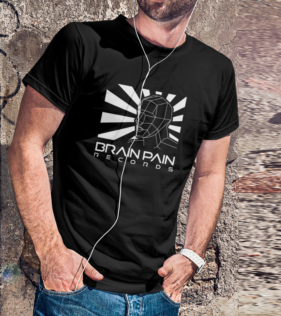 Brain Pain Records Geometric Headburst T-Shirt