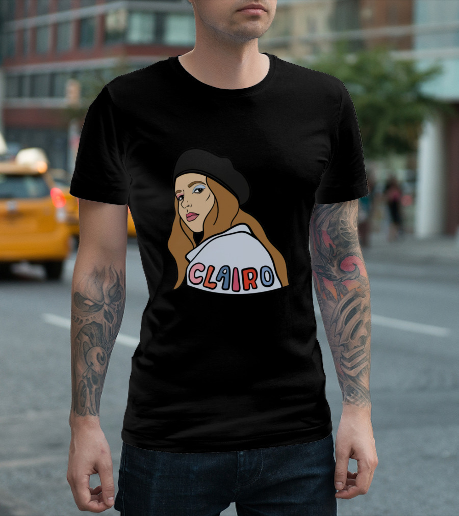 Clairo Retro Style Illustration Beret Jacket T-Shirt