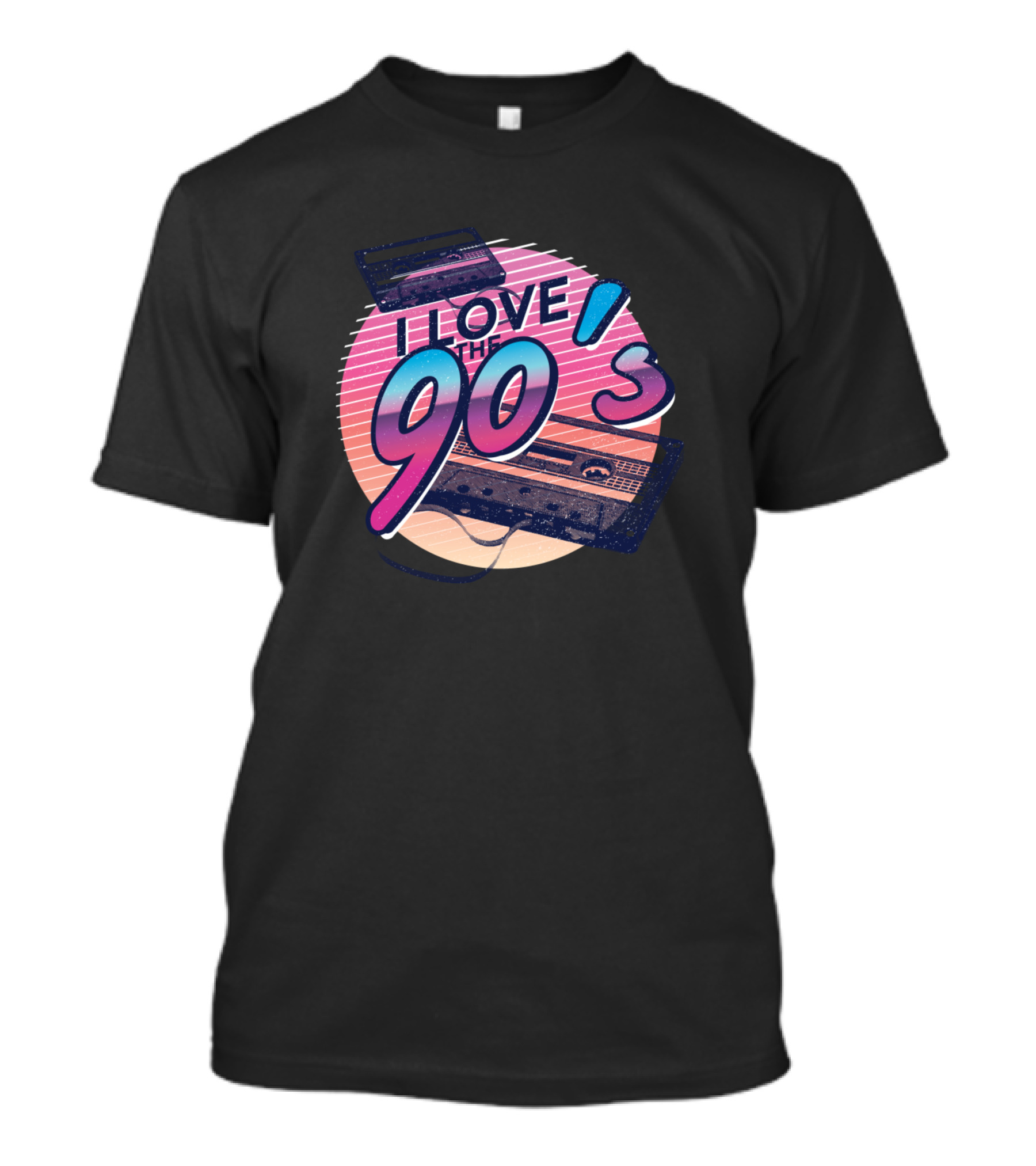 I Love The 90s Retro Cassette And VHS Aesthetic T-Shirt