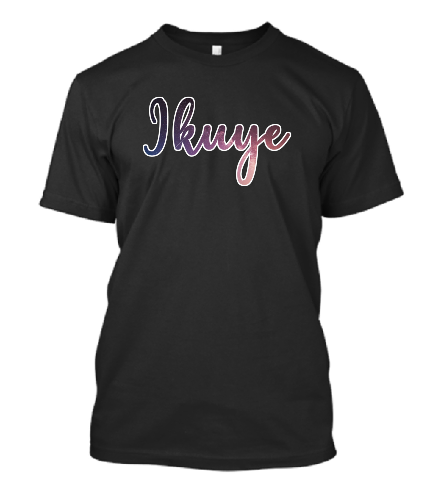 Ikuye Space Gradient Typography T-Shirt