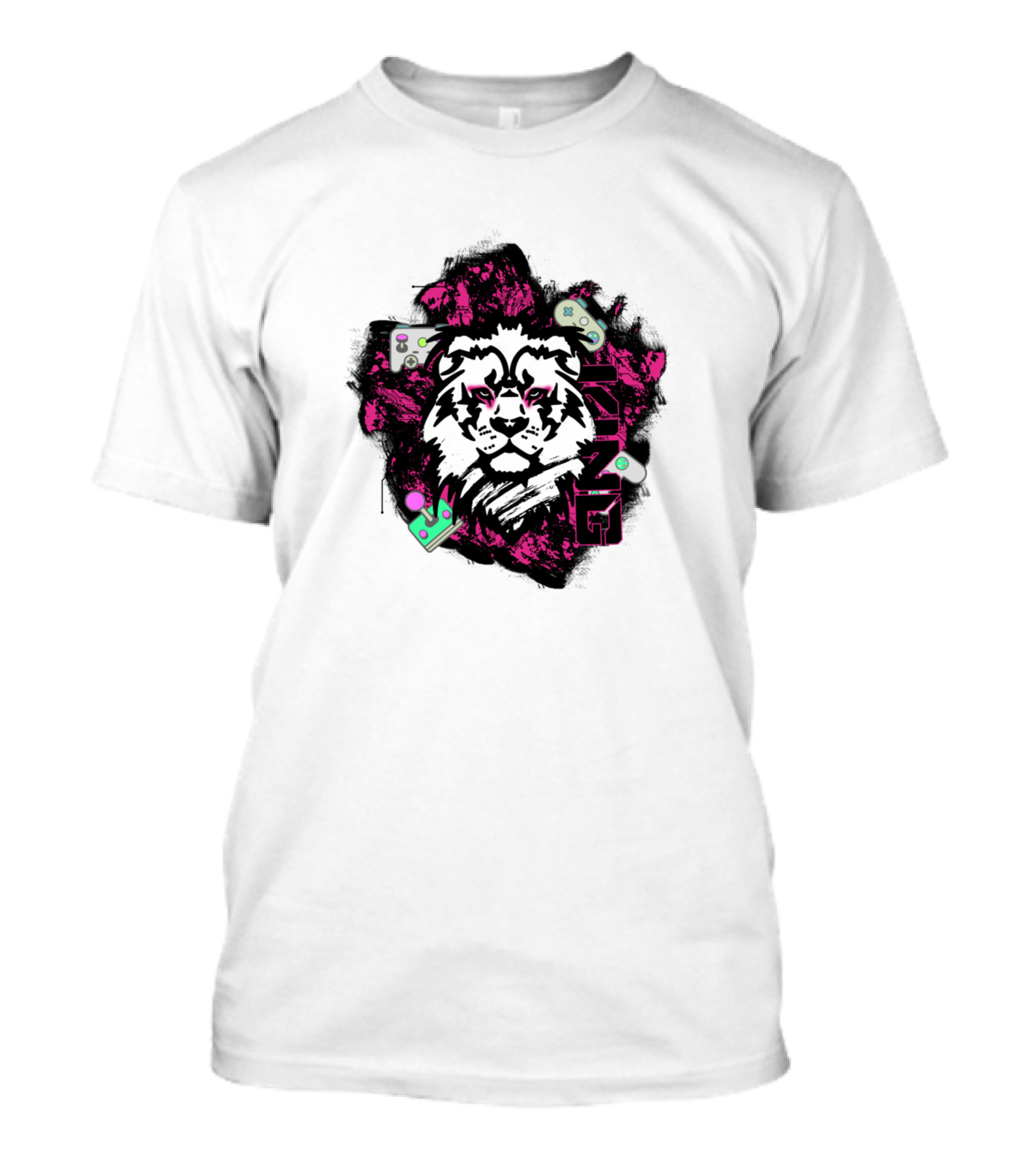 King Lion Gamer Controller T-Shirt