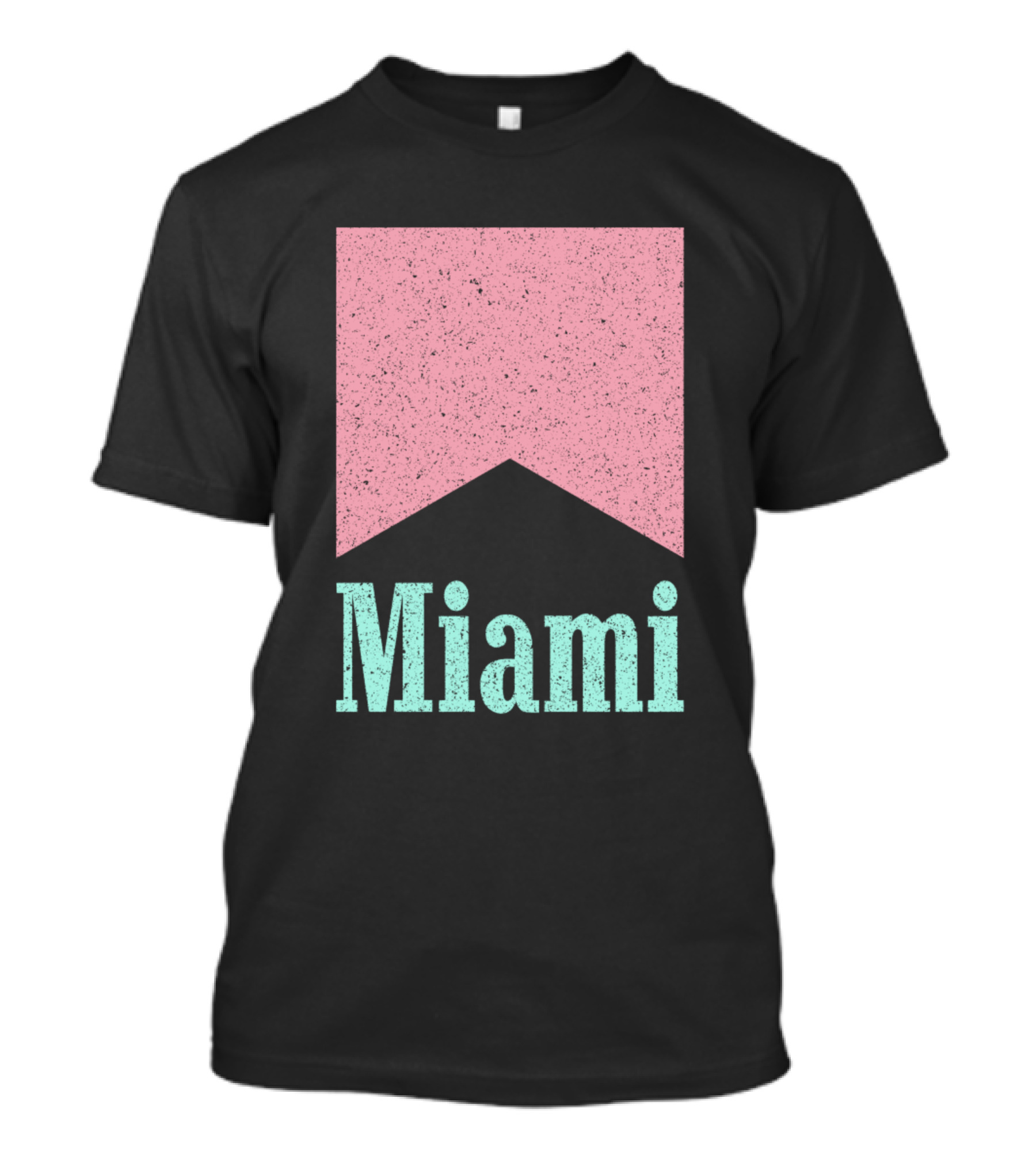 Light Up Miami Retro Distressed Badge T-Shirt