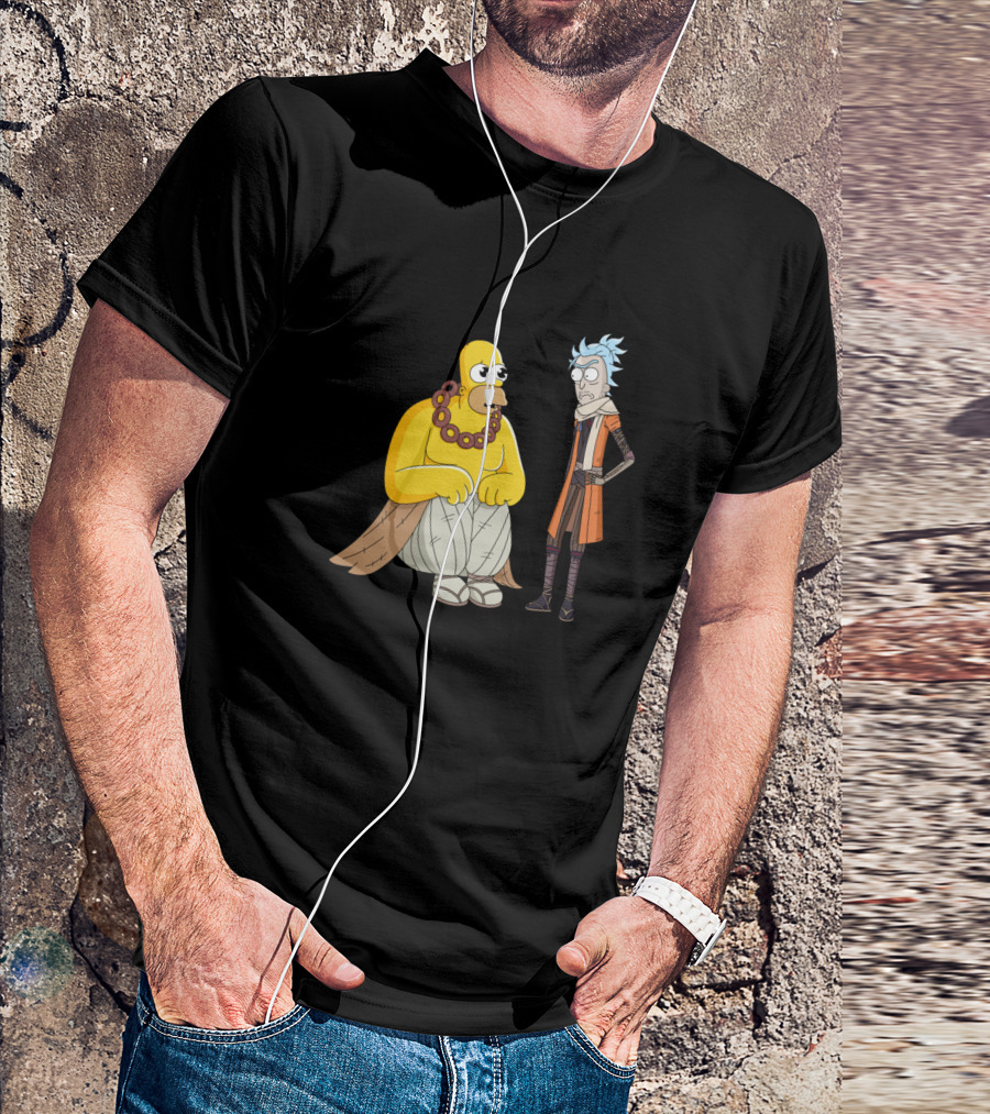 Homer Odyssey Meets Sci-Fi Rick Mashup Crossover T-Shirt