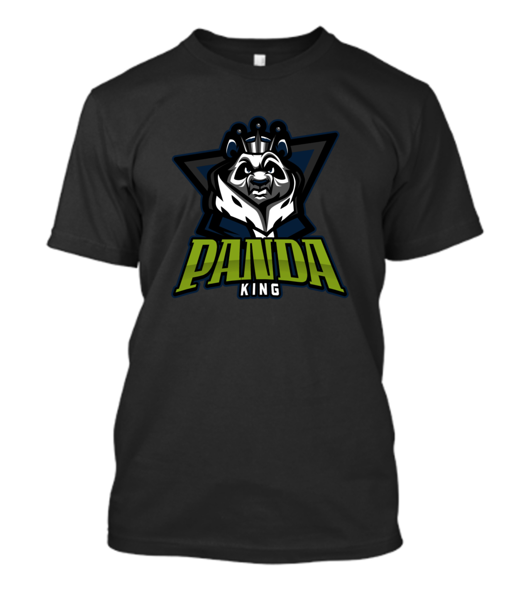 Panda King Crowned Fierce Emblem T-Shirt