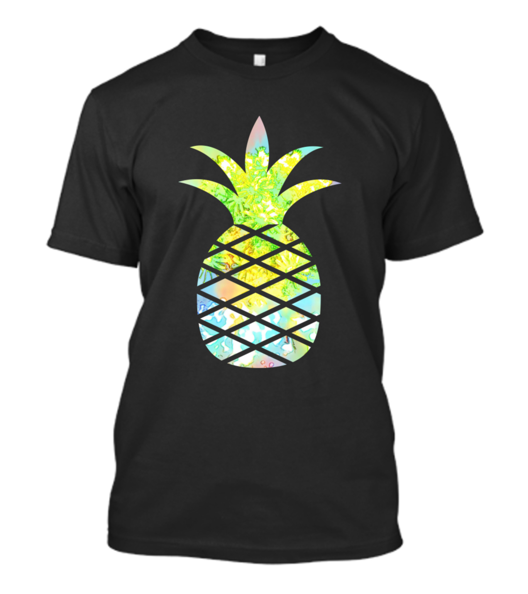 Pineapple Vibes Colorful Tropical T-Shirt