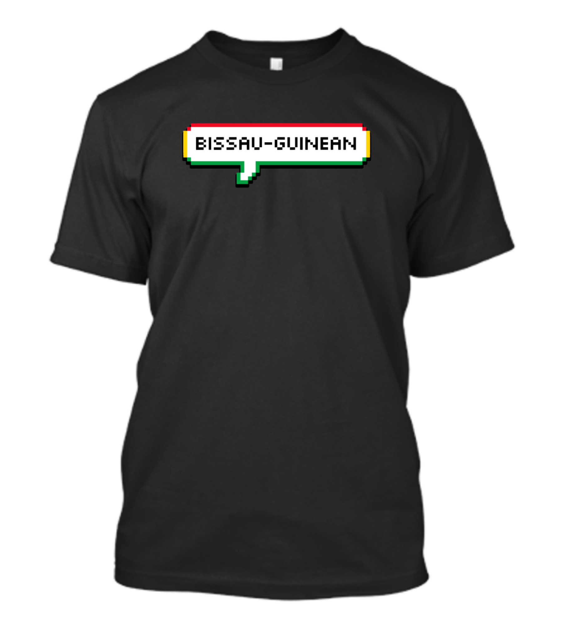 Bissau Guinean Text In Pixel Speech Bubble T-Shirt